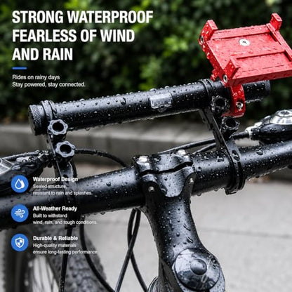 Multifunctional Bicycle Extension Bracket with Power Bank, Handlebar Extender for Phone, GPS, Speedometer and Bike Light