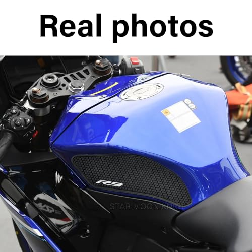 for Yamaha YZF-R9 2025- Fuel Tank Pads YZF R9 Rubber Anti-Slip Traction Stickers Decals Accessories (Middle) - color: Middle