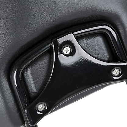 TCT-MOTORPARTS Sissy Bar Upright Passenger Backrest Pad Fits for Harley Touring Street Road Glide 2009-2025 - color: Black