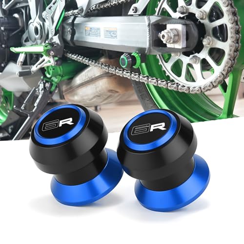 Motorcycle 8MM Swingarm Spools Fit Ninja ZX6R 2009-2023 2024 2025 2026 Motorycle Swingarm Spools Sliders Frame Stand Slider 2026 ZX6R Accessories Blue - color: blue
