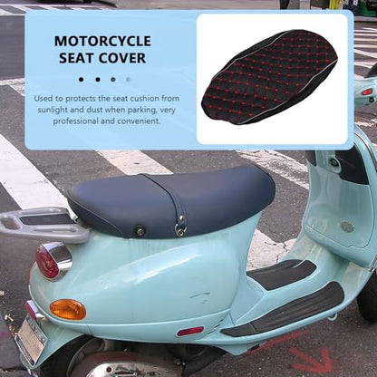 GALPADA Breathable Motorcycle Seat Cover Cushion with Elastic Edge Linen Mesh Shock-Absorbing Pad Protector Sunscreen Anti-Slip Seat Cushion for Motorbikes Four-Season Saddle Cover