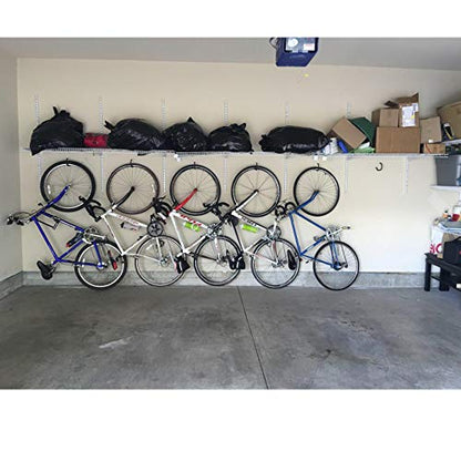 Heavy Duty Bike Hook for Garage Ceiling, 6 PCS Garage Storage System Hooks Loading Capacity 100 LBS, Large Screw Bike Hooks for Garage Wall and Garage Ceiling, Outdoor String Lights Plants hooks