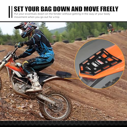 NICECNC Motorcycle Luggage Rack & Trunk Mount Compatible with KTM 125-530 EXC/XC,Compatible with Honda CR CRF CRFX 125 250 450,Compatible with Yamaha YZ YZF WRF 125 250 450 (Need Pre-drilled Hole)