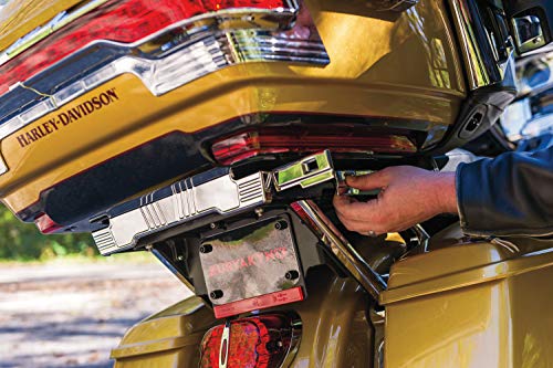 Kuryakyn 8956 Tour-Pak Trunk Luggage/Storage Rack Accessory: Relocator Kit for 2014-19 Harley-Davidson Motorcycles, Black - style: 2014-2019 Models