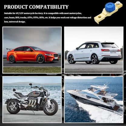Motorcycle Battery Switches, Battery Terminal Connectors, Anti-Leakage Battery Master Disconnect Cut Off Switch, Electrical Disconnect Switches Car Accessories for Car Boat Rv Truck ATV SUV