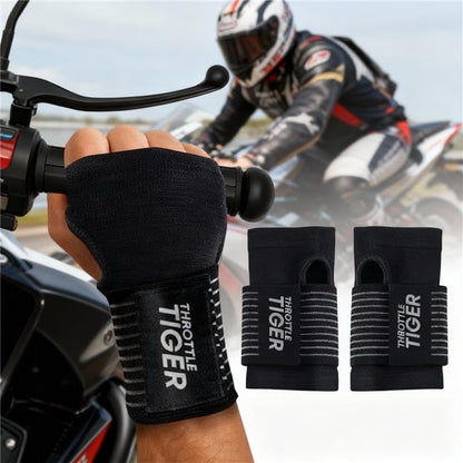 ® Motorcycle Wrist Brace Adjustable Wrist Wraps for Bikers, Wrist Support Reduces Hand Pain and Absorbs Vibration, Enhancing Comfort and Stability (Large) - size: Large