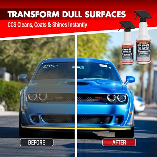 CCS Multi Surface Cleaner - Bug Remover for Motorcycles, Cars, Trucks, RVs, Boats - Polymer Chain Clear Coat Ceramic Alternative - Top Coat Shine and Protection Technology (CCS Pro Pack) - size: 144 Fl Oz (Pack of 1)
