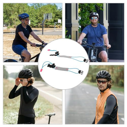 SEWACC 2 Pcs Reflective Bicycle Pants Cuff Bands with Adjustable Elastic Polypropylene Fiber Straps for Outdoor Cycling and Night Walking Safety Gear