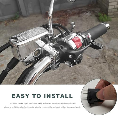 Motorcycle Right Brake Light Switch, Front Hydraulic Brake Master Cylinder Light Stop Switch Replacement, Universal Disc Brakes Switches for Motorcycles Off-Road Vehicles - color: 1 PCS
