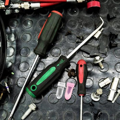 Amosfun Car Puncture Repair Kit 60 Pcs Vacuum Tire Repair Screws with Screwdriver for Quick Self-Service of Tubeless Tires on Car Motorcycle ATV Truck