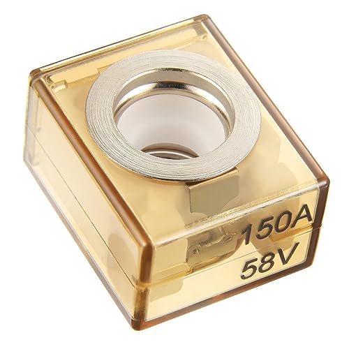 BOJACK MRBF Terminal Fuse Block 150 AMP Marine Rated Battery Fuse 58V DC Max IP66 Waterproof Fuse Holder 150A - style: 150A