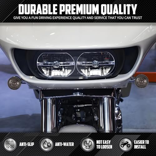 Motorcycle LED Turn Signals Bulbs Front 1157 Bullet Lights Fit for Harley Softail Dyna Sportster Touring CVO Electra Glide Classic Street Glide Road Glide