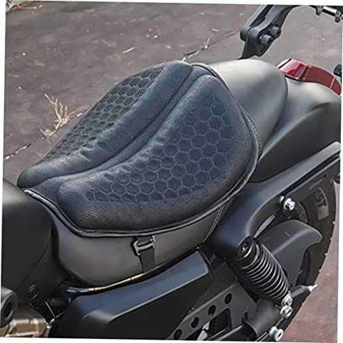 Breathable Mesh Motorcycle Seat Pad Half Cover Buckle Design for Motorbike
