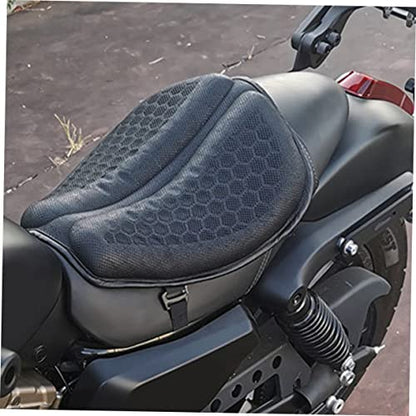Breathable Mesh Motorcycle Seat Pad Half Cover Buckle Design for Motorbike
