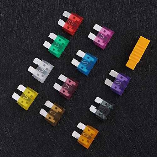 110PCS Kit Premium Automotive Assortment with Zinc Alloy Clips for Car Truck SUV Vehicle Electrical System Protection 2A to 40A