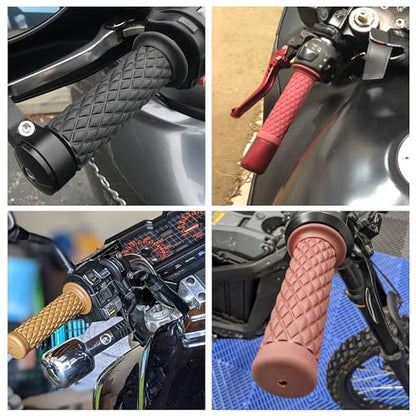 HIAORS 7/8" Motorcycle Handlebar Grips Compatible with CRF50 CRF70 XR50 XR70 XR100 TTR125 PW80 YZ85 KX65 KX110 SSR 110 Apollo Thumpstar 50cc 70cc 110cc 125cc Pirt Dirt Bike Parts with Cruise Assist - color: Classical Black