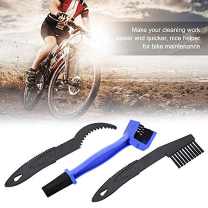 Motorcycle Chain Brush Off 25 × 18 × 3 3 Pieces Bike Chain Cigeon Pignon Tool Cleaning Brushes Washing Accessory Equipment Kit