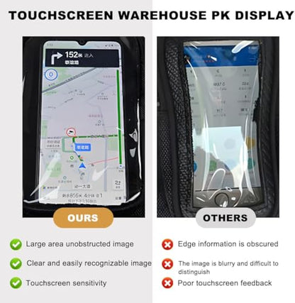 Motorcycle Bag for AAA, Waterproof and Durable Motorbike Bag Touch Screen Phone Bag Easy to Install Scratch-Resistant