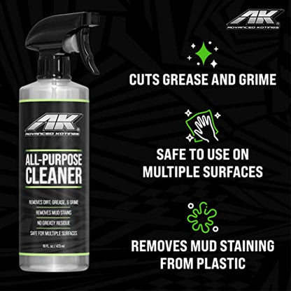 Advanced Kotings All Purpose Cleaner | Interior or Exterior Spray for Cars, ATVs, UTVs, Dirt Bikes, Motorcycles and More | Removes Dirt, Oil, Grime and Shines Surfaces | 16 fl oz Spray - 4 Pack - size: 4 Count (Pack of 1)