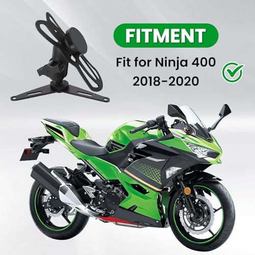 GUAIMI Motorcycle Magnetic Phone Mount Holder Original Handlebar Attachment Bracket for Ninja 400 2018-2020