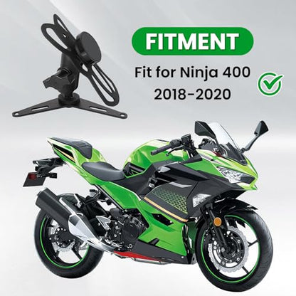 GUAIMI Motorcycle Magnetic Phone Mount Holder Original Handlebar Attachment Bracket for Ninja 400 2018-2020