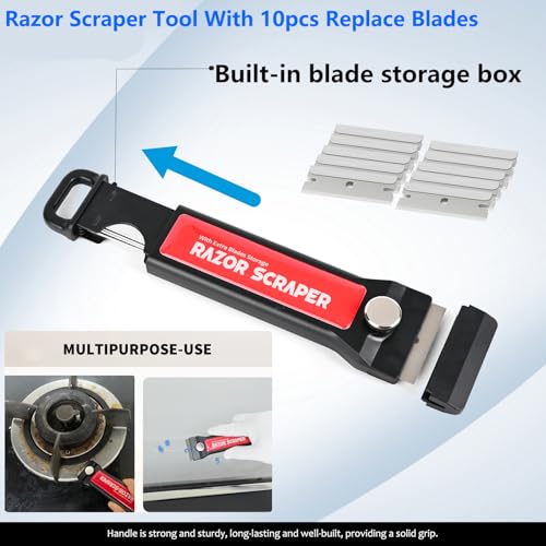 EHDIS Window Tint Kit with Vinyl Tool Pouch,Felt Squeegee,Razor Blade Scraper,Small Rubber Scraper Vinyl Wrap Installation kit for Car Wrapping,Window Film,Graphics,Decal Installation