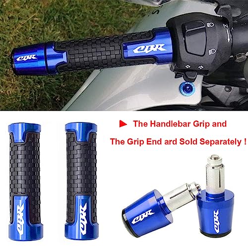 2pcs Motocycle Handlebar Grips 7/8" 22mm for H-onda CBR60F CBR125R CBR150R CBR250R CBR400 NC23 NC29 CBR600 F2 F3 F4 F4i CBR600RR CBR900RR CBR954RR CBR1000RR (Blue) - color: Grip - Blue