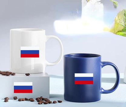 4 PCS Flag Stickers - Russia Flag Stickers Decals for Cup Computer Laptop Car Bumper Window Helmet Musical Instrument with Smooth Surface - size: Russia