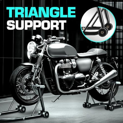 DNA Motoring Motorcycle Stand Lift Universal Paddock Lift Stand 880 Capacity Front Wheel Fork Stand Rear Wheel Swingarm Spool Stand for Suzuki Yamaha BMW Kawasaki Honda TOOLS-00778 - style: Wheel Swingarm Spool Stand