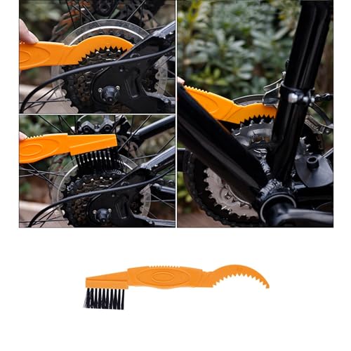 3PCS Motorcycle Chain Brush Motorcycle Chain Cleaning Kit Bike Cleaning Brushes Mountain Bike Cleaning Kit Maintenance Cleaning Brush Sickle Hook Brush Bicycle Chain Wrap Brush Tire Brush Cleaner Tool