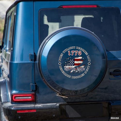 JLHAPPY1983-We The People Sticker Decals 1776 Distressed American USA Flag Decal-Patriotic Vinyl Decal for Auto Car Truck SUV Window- Indoor and Outdoor Use-Waterproof