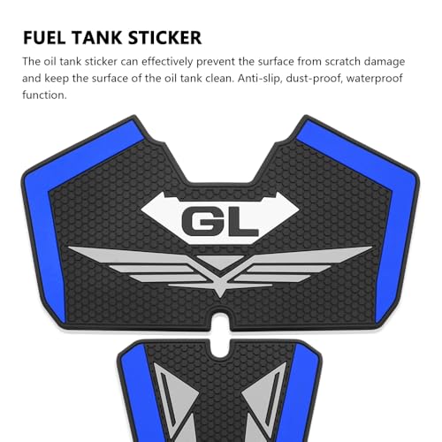 FOR Gold Wing GL1800 GL 1800 2018-2025 NEW Motorcycle Fuel Tank Cap Sticker Pad Fuel Tank Cap Anti-slip Protection Pad (blue) - color: Blue