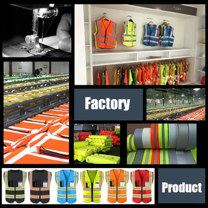High Visibility Reflective Safety Vest with Pockets Custom Your Logo Safety Workwear - color: A Black Green Webbing, size: 4X-Large