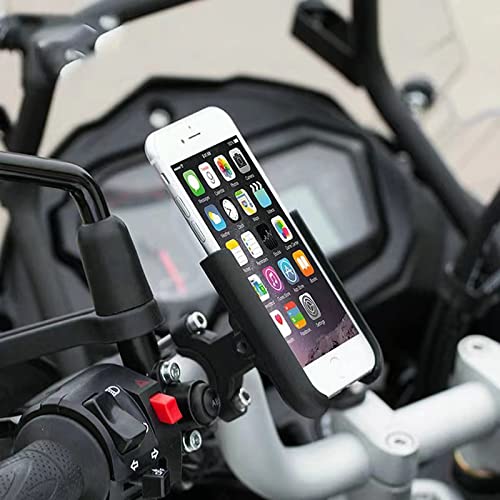for Vespa LX LXV Sprint GTS GTV 50 150 250 300 300ie Accessories Motorcycle Handlebar Mobile Phone Holder GPS Stand Bracket,Handlebar Black - color: Handlebar Black