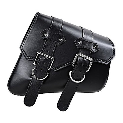 Motorcycle Solo Saddle Bag Compatible with Harley Sportster XL883 XL1200 Right Side Black - size: Right Side without Side Storage