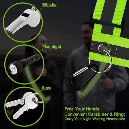 Reflective Sash for Walking at Night Adjustable Safety Sash for Men Women Kids Reflective Belt Sash for Running Walking Biking - color: 8 Sashes