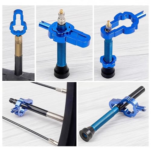 NEWHOOK 2 Pack 4-in-1 Presta Valve Core Removal Tool Multi Functional Bike Tire Valve Repair Tool for Schrader,Presta, Tubeless Bicycle Valve Stem Remover