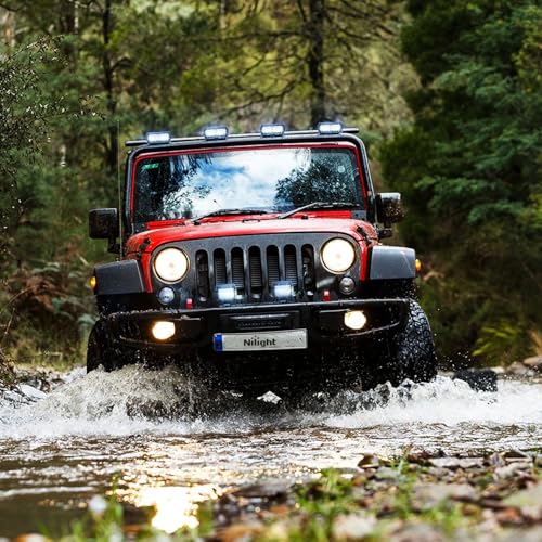 Nilight LED Pods 6PCS 6.5 Inch 120W Light Bar Triple Rows Spot Flood Combo Driving Light Waterproof Led Work Light Off-Road Truck Car ATV SUV Cabin Boat - color: 6Pcs Led Pods, size: Led Pods