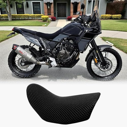 Seat Cover fit for Yamaha TENERE 700 T7 T 700 2020 Honeycomb Mesh Cushion Cooling Motorcycle Comfort Low Cool Seat Non Slip Seat Protector Accessories