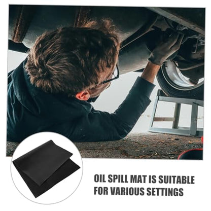 Oil Spill Mat for Garage Reusable Absorbent Pad for Under Car Prevents Stains and Spills Easy to Clean Oil Drain Splash Pad Versatile Use for Driveways and Motorcycles