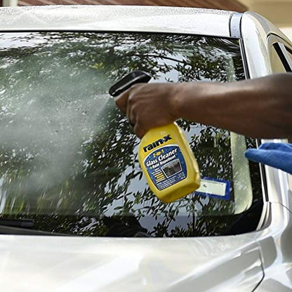 Rain-X 5071268-4PK Glass Cleaner + Rain Repellent, 23 oz. (Pack of 4) - size: 23 Fl Oz (Pack of 4)