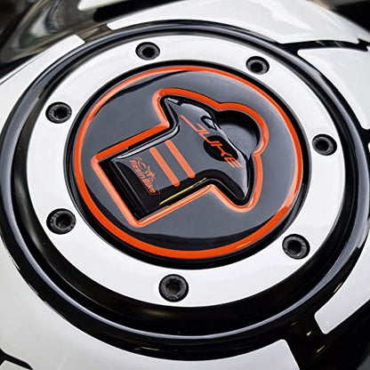 Resin Bike Motorcycle 3D Stickers Compatible with KTM Duke 390 200-2021-2023 White. Tank Cap Protection from Impact and Scratches. Resin Stickers - Made in Italy - color: Duke 390 200, size: Protezione Tappo Serbatoio