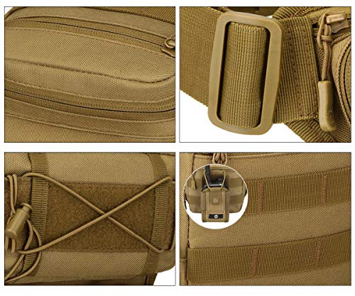 Tactical Drop Leg Bag for Men Women Military Thigh Pouch Outdoor Motorcycle Riding Hiking Waist Fanny Pack Travel Bag, Cp - color: Cp