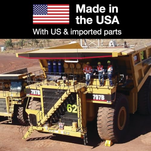 Checkers Heavy Duty Wheel Chocks for 95"-142" Tires, One Large Tire Chock for Haul Trucks, Loaders, and Cranes, 427 Ton Capacity, Lightweight HDPE, Made in the USA, Yellow, MC3012 - size: For 95"-142" Tires
