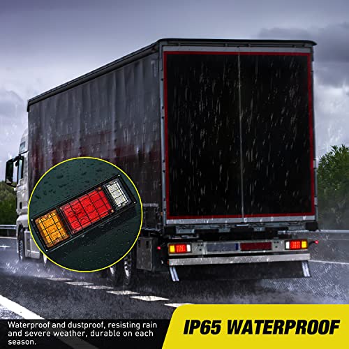 Nilight 2PCS Trailer Tail Light Kit 40 LED Running Brake Turn Signals Reverse lights Waterproof for 10-30V Truck RV UTV Camper Van Boat - color: 2Pcs 40LED Trailer Tail Light