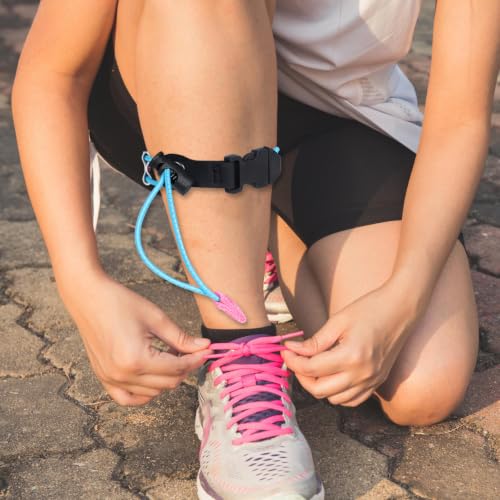 Beaupretty 2 Pcs Reflective Leg Band Straps with Elastic Storage Buckle for Outdoor Cycling and Night Running, Adjustable Polypropylene Fiber Safety Bands for Sports