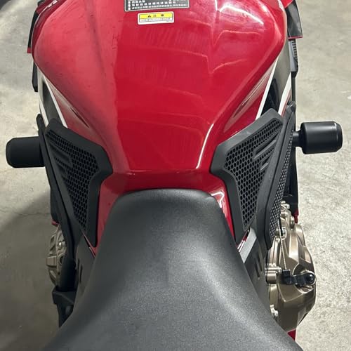 for CBR650R CB650R CBR CB 650R Motorcycle Fuel Tank Traction Pad Side Gas Knee Grip Protective Sticker Protector (for Honda Vehicle) (2019 Onwards), Black