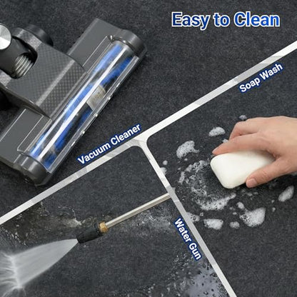 FLEXIMOUNTS 20' x 8' Garage Floor Mat Oil Spill Mat with Waterproof Slip-Resistant Backing, Waterproof Rubber Backing Floor Protection Shop Toolbox Containment Carpet, Absorbent, Slip-Resistant - size: 20' x 8' w/ Rubber Backing