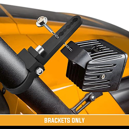 Wsays 1.75'' Custom Side Roll Cage Bull Bar Clamps LED Light Mount Bracket Compatible with Ranger RZR Ace General Fit Arctic Cat YXZ Teryx ATV UTV - size: 1.75 inch