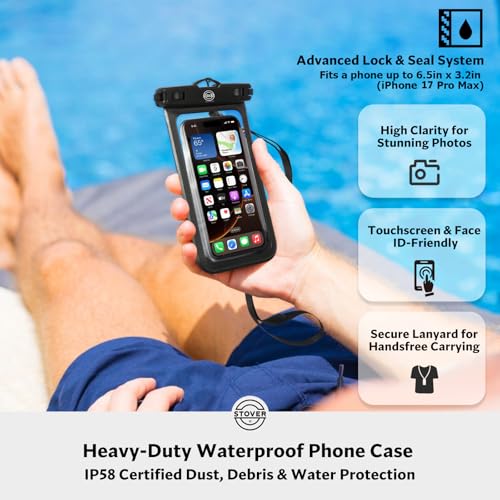STOVER 5/10/25/30/40/55L Waterproof Dry Bag- Roll-Top Backpack w/Phone Case- Kayaking, Hiking, Camping, Boating- Men/Women - color: 10l Purple, size: 10L